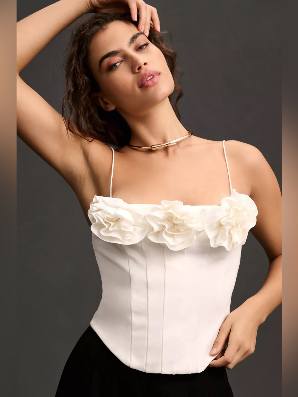 Anthropologie Sunday in Brooklyn Floral Corset